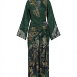 New Ollantay jacquard satin midi dress