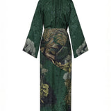 New Ollantay jacquard satin midi dress