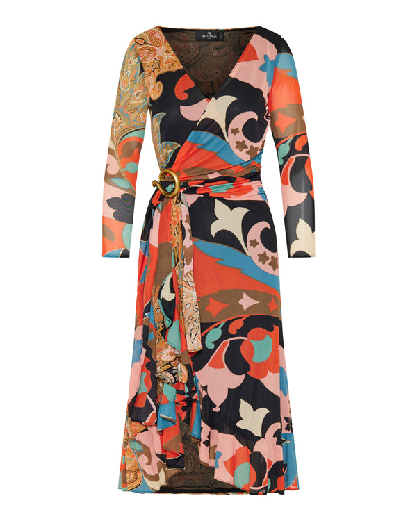 Etro Floral paisley print midi dress