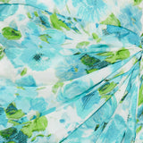 Chloé Draped floral print silk mini dress