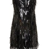 Hervé Léger Keira sequin fringe mini dress