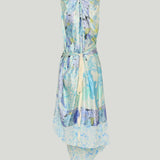 Maison Margiela Floral drape wrap dress