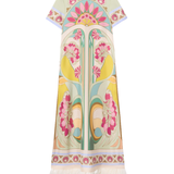 La DoubleJ Tulip Placée silk swing dress