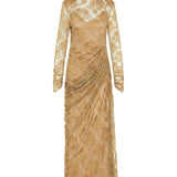 Valentino Garavani Lace long-sleeve maxi dress