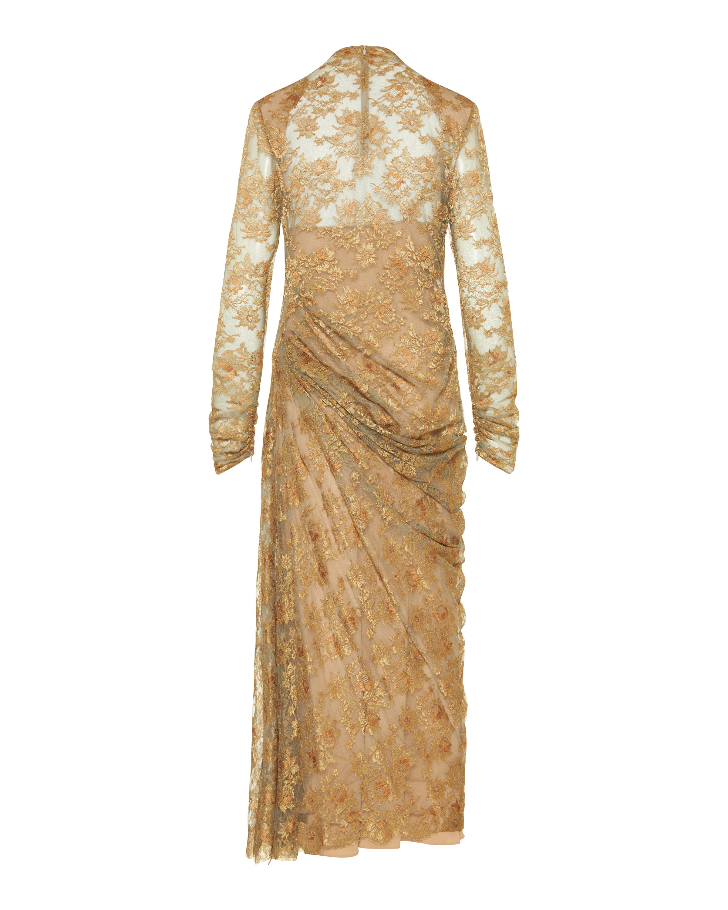 valentino long sleeve lace dress Valentino Pink Lace & Velvet Dress | S-M