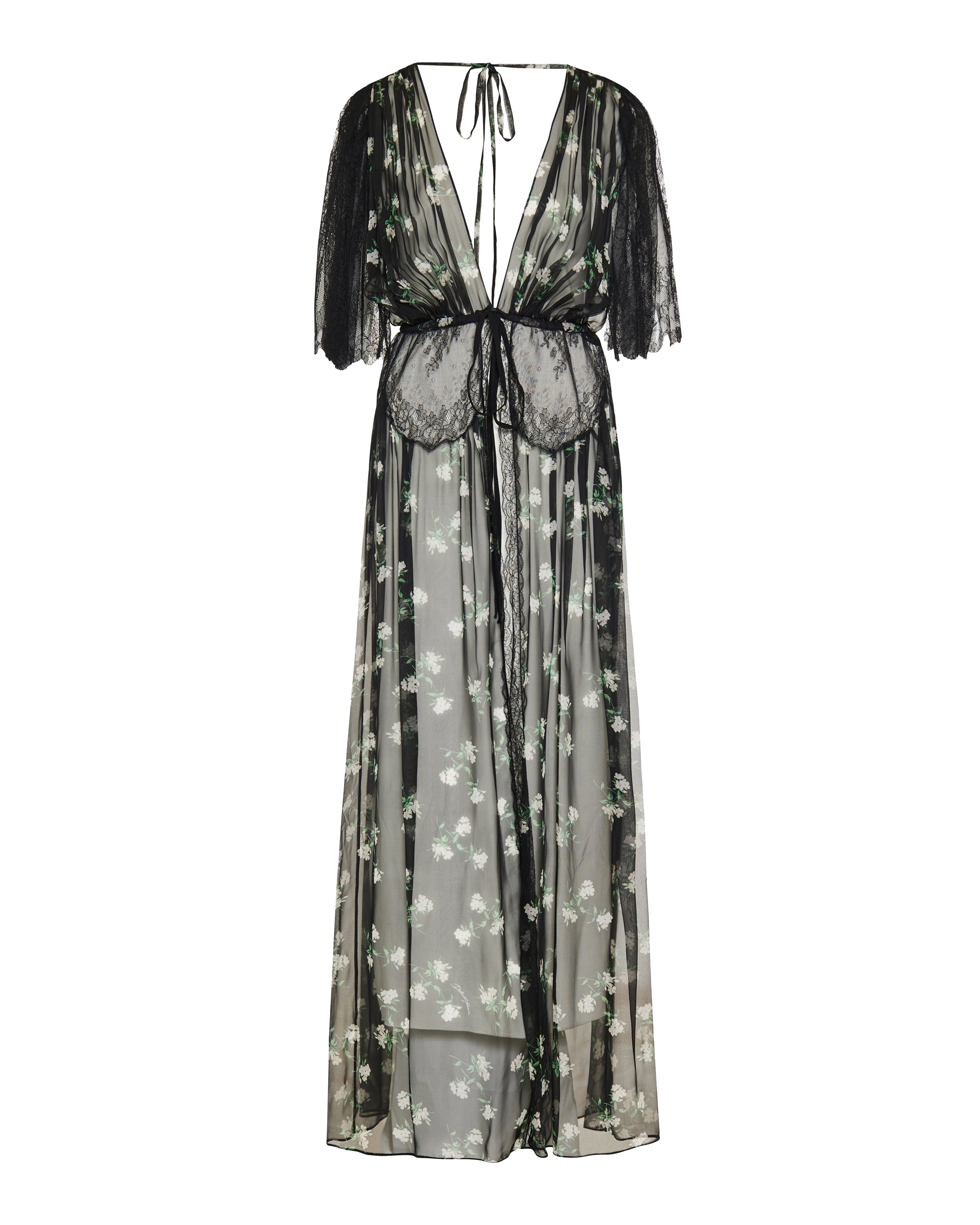 DOLCE & GABBANA Dolce & Gabbana Floral chiffon shirt dress – Luisa World