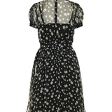 Dolce & Gabbana Rose and polka dot chiffon dress