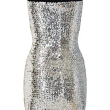 Gucci Sequined strapless mini dress