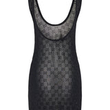 Gucci GG crystal embroidered dress