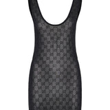 Gucci GG crystal embroidered dress