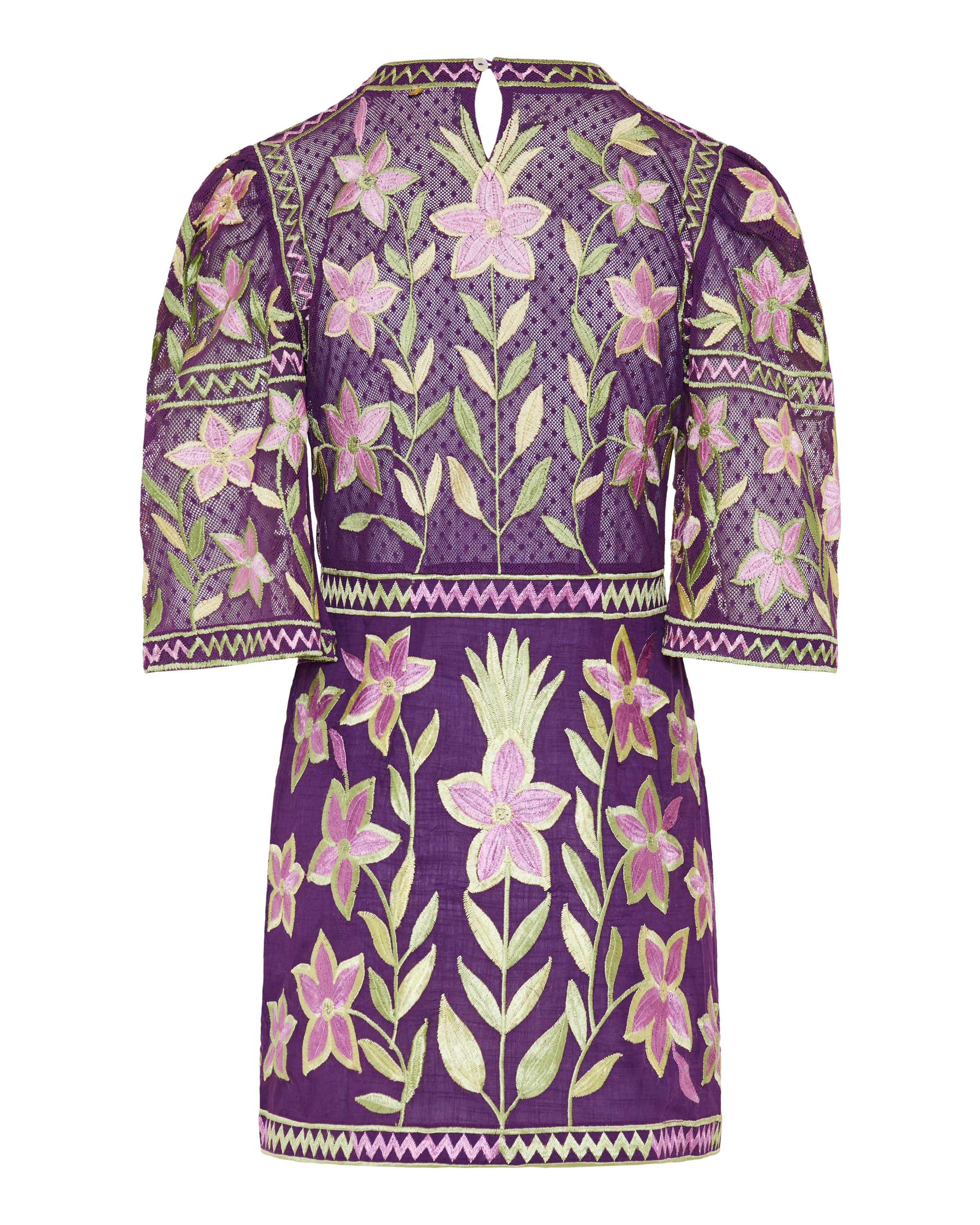 Antik Batik Carioca embroidered mini dress Luisa World Antik Batik Carioca embroidered mini dress Luisa World