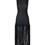 Alaia Fringe-detail mini dress