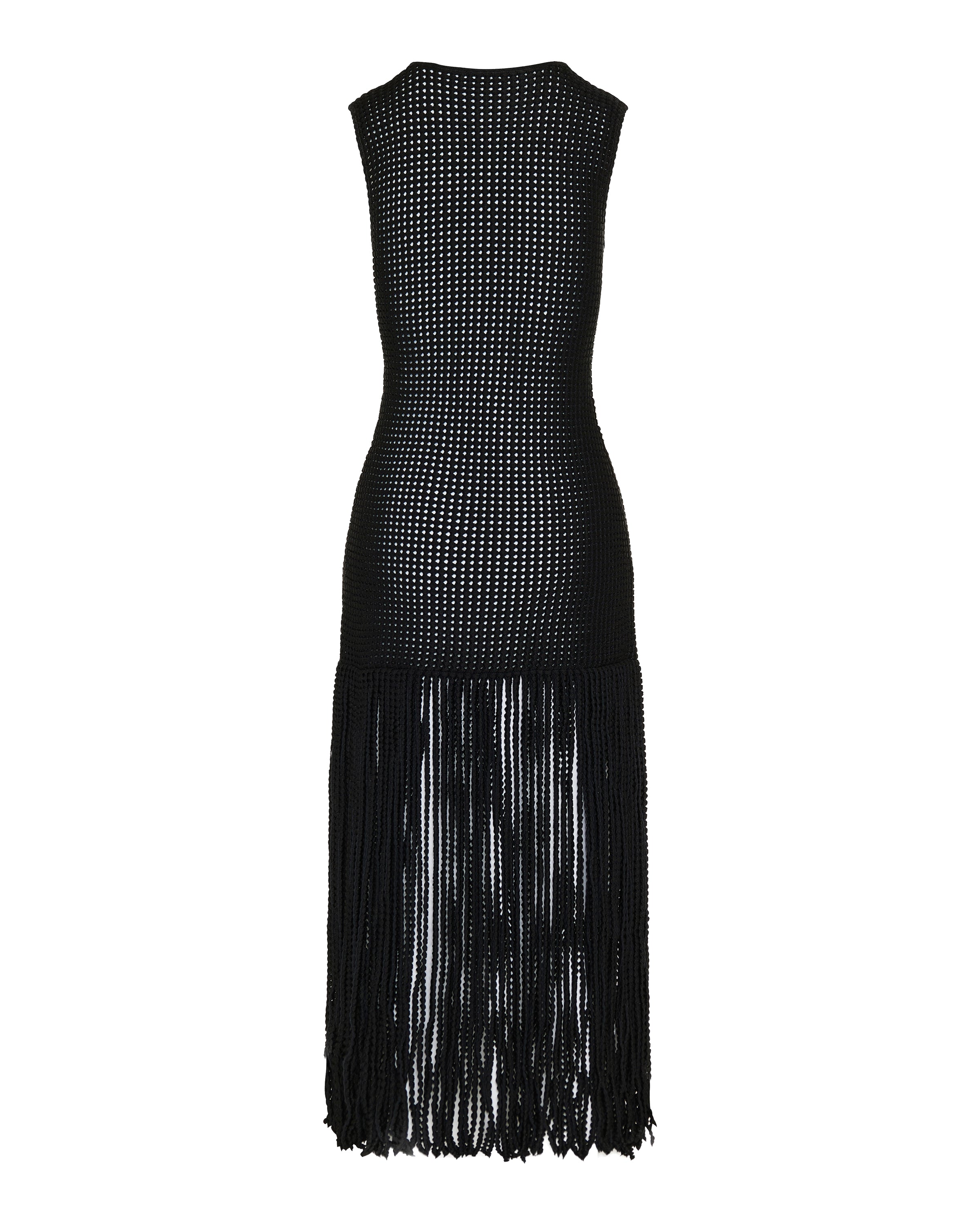 ALAA Alaia Fringe-detail mini dress Luisa World ALAA Alaia Fringe-detail mini dress Luisa World