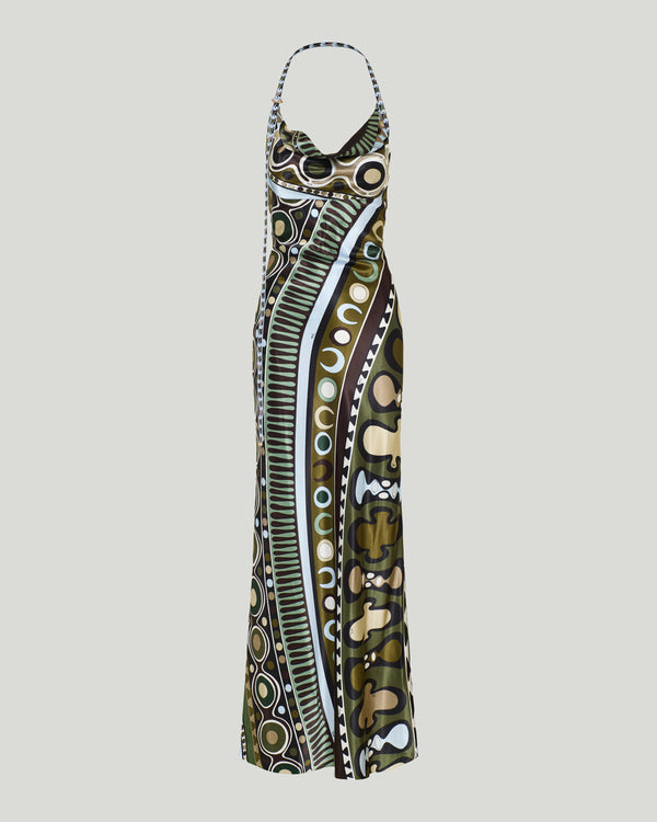 Pucci Soleil print satin dress