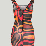 Pucci Marmo print mini dress