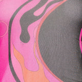 Pucci Orchidee mesh maxi dress