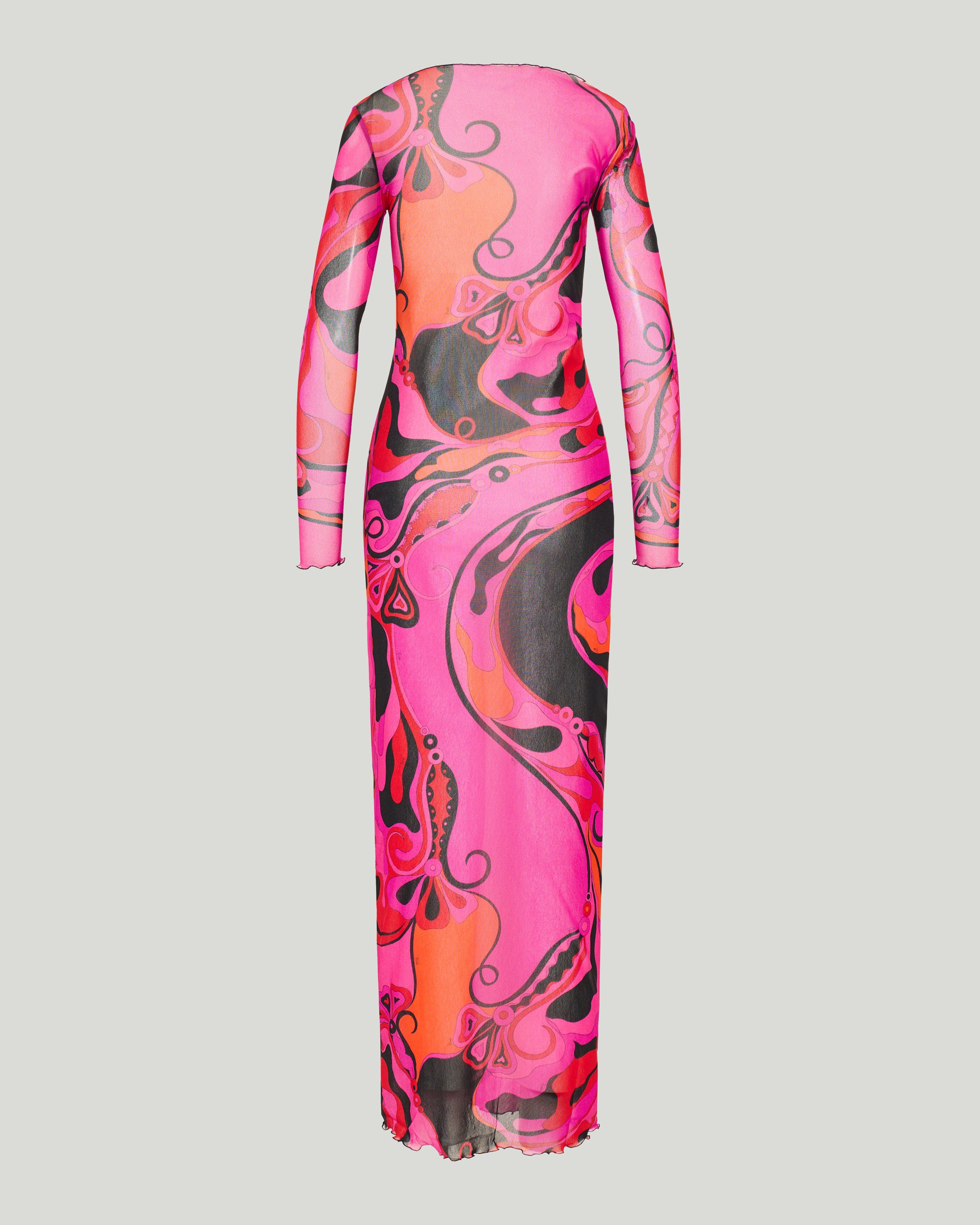 pucci mesh dress Pucci Orchidee mesh maxi dress