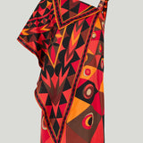 Pucci Occhi print asymmetrical foulard dress