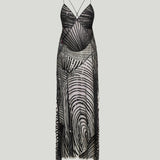 Pucci Embroidered tulle long dress
