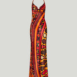 Pucci Soleil print satin dress