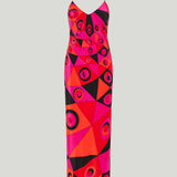 Pucci Occhi print silk long dress