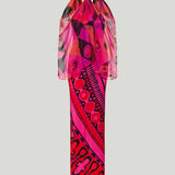 Pucci Occhi print satin and chiffon dress