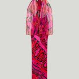 Pucci Occhi print satin and chiffon dress