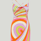 Pucci Iride print short dress