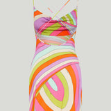 Pucci Iride print short dress