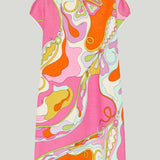 Pucci Orchidee print cotton terry dress
