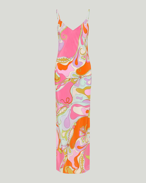 Pucci Orchidee print silk dress