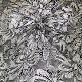 Rabanne Metallic-effect lace midi dress