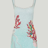 Clio Peppiatt Into the ocean mini dress