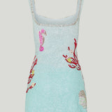 Clio Peppiatt Into the ocean mini dress
