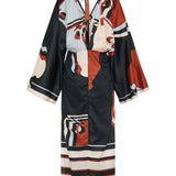 Kose Irene column silk midi dress
