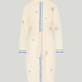 Kyr Lakis Mermaid print maxi shirt dress