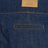 Wrapped belted cotton bermuda shorts