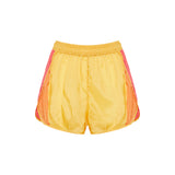 Saint Laurent Color-block satin shorts