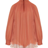 Saint Laurent Lavallière silk romper