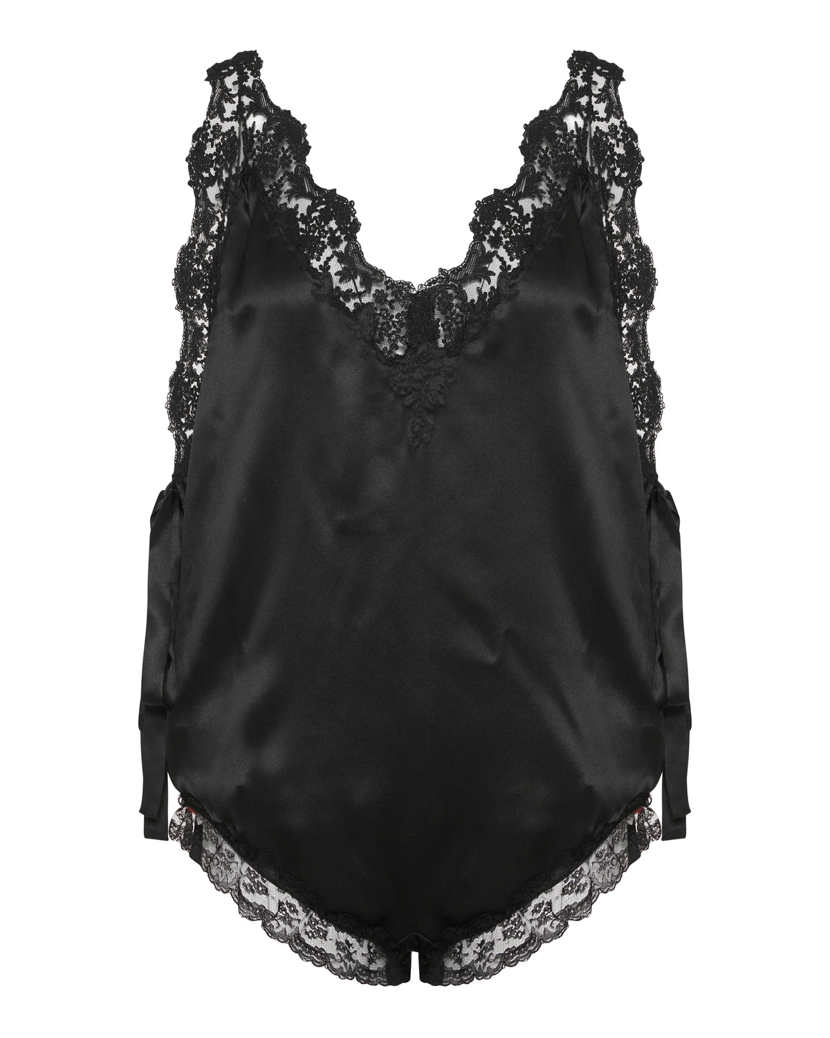 Saint Laurent Laced romper in silk crepe muslin – Luisa World
