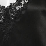 Saint Laurent Laced romper in silk crepe muslin