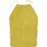 Rosie suede halterneck top