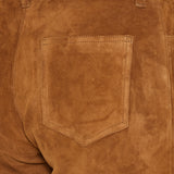 Stouls Lilou cropped suede wide-leg trousers