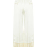 Toteme drawstring wide-leg satin trousers