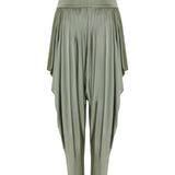 Pleated tapered trousers