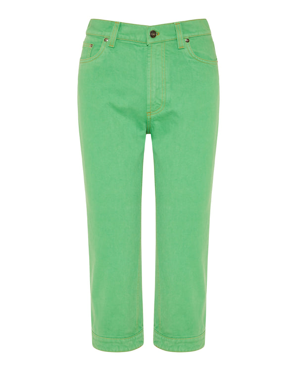 Versace High-rise capri jeans