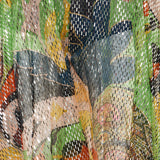 Laminated floral print jumpsuit