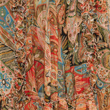 Printed silk maxi skirt