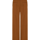 Straight-leg wool blend trousers