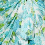 Short wrap silk skirt